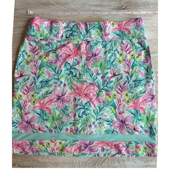 Stella Parker Pants - NWOT Stella Parker Skort Women Small Pink Green Floral Tropical‎ Golf Tennis
